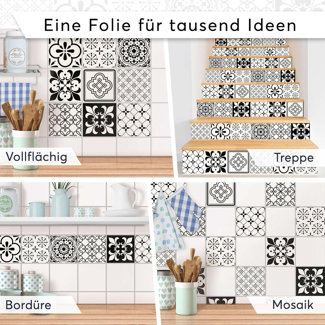 CREATISTO Mosaik-Fliesen Fliesensticker Fliesenfolie - Hochwertige Sticker Aufkleber für Wandfliesen