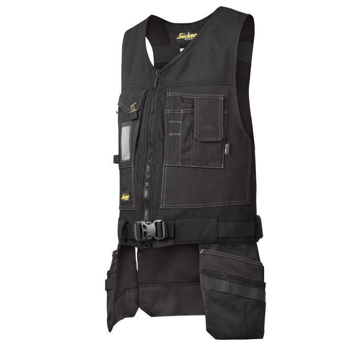 Snickers Workwear Unisex Arbeitsweste Werkzeugweste Canvas Grösse L in schwarz, Schwarz-schwarz, 6 E