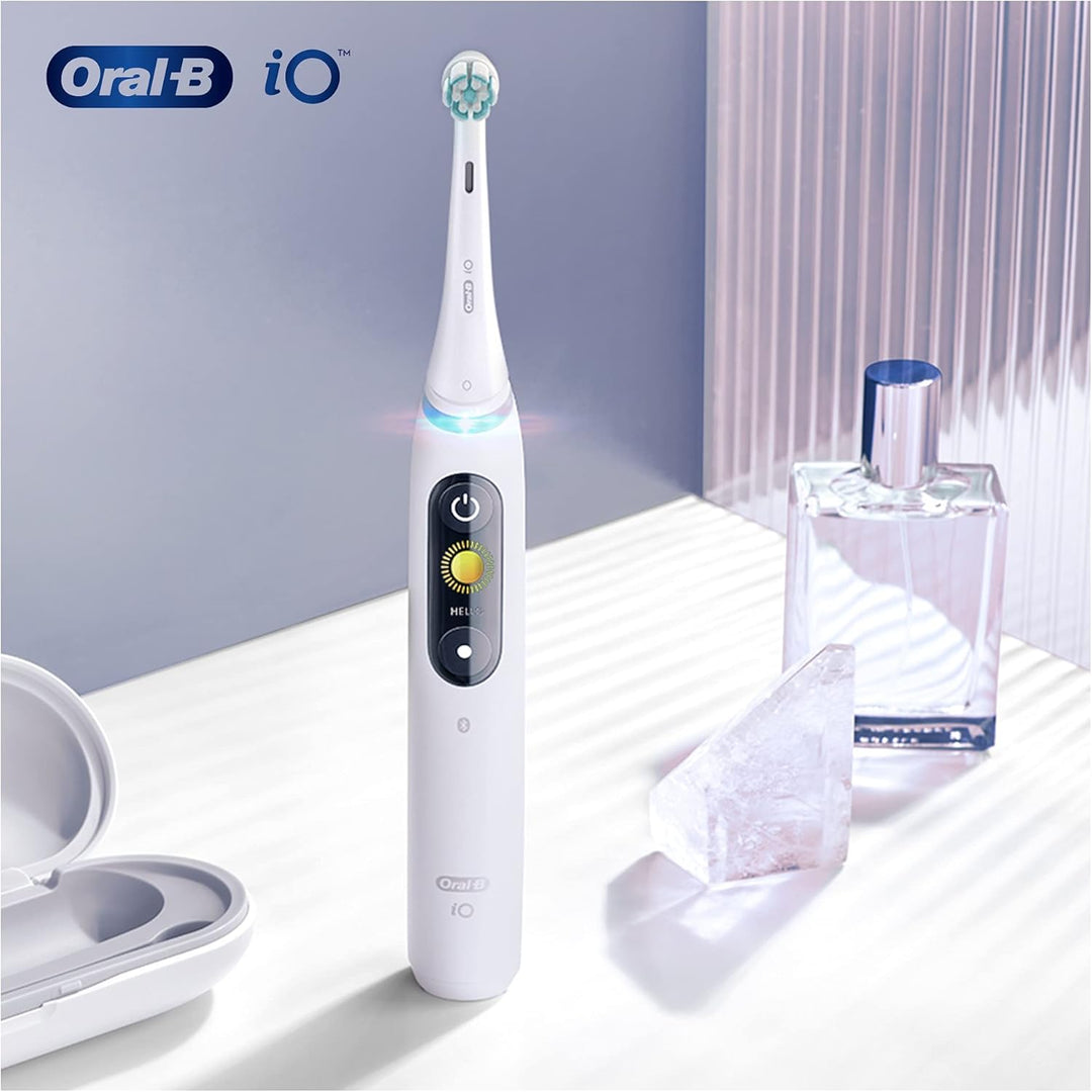 Oral-B iO Sanfte Reinigung Aufsteckbürsten für elektrische Zahnbürste, 4 Stück, sanfte Zahnreinigung