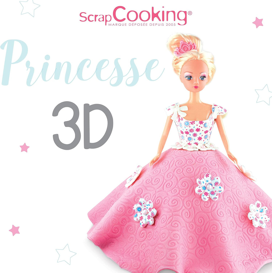 ScrapCooking - Kuchenform Prinzessin - Edelstahlkuppel & Puppenbüste für Prinzessin, Meerjungfrau, I