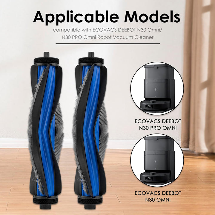 (2 Stück) X8 PRO Omni Bürstenrollen für ECOVACS DEEBOT X8 Pro Omni/ X8 Omni/ T80 Omni/ T50 Pro Omni/
