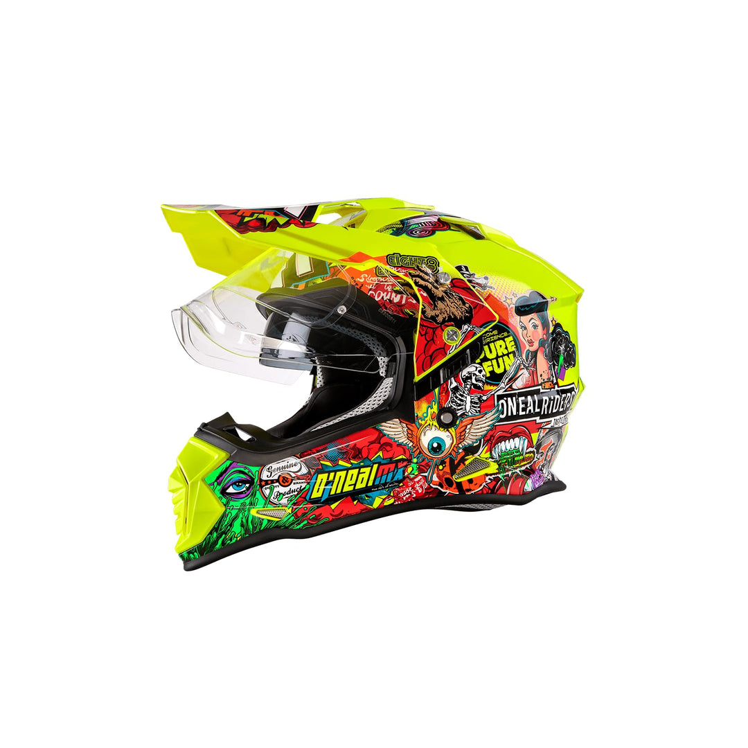 O'NEAL | Motorradhelm | Enduro | ABS Aussenschale, mit Visier & integrierter Sonnenblende, | Sierra