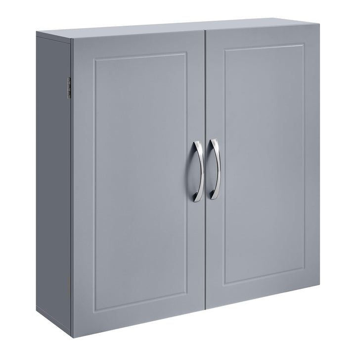 VASAGLE Badezimmerschrank, Badschrank, wandmontiert, 18 x 60 x 60 cm, Wandschrank mit verstellbaren
