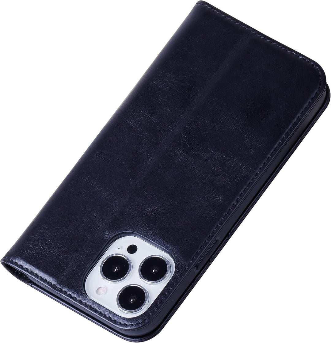 VISOUL Hülle für iPhone 13 Pro Handyhülle Schutzhülle TPU [Erstklassiges Echtleder] [Kartenfach] [Ma