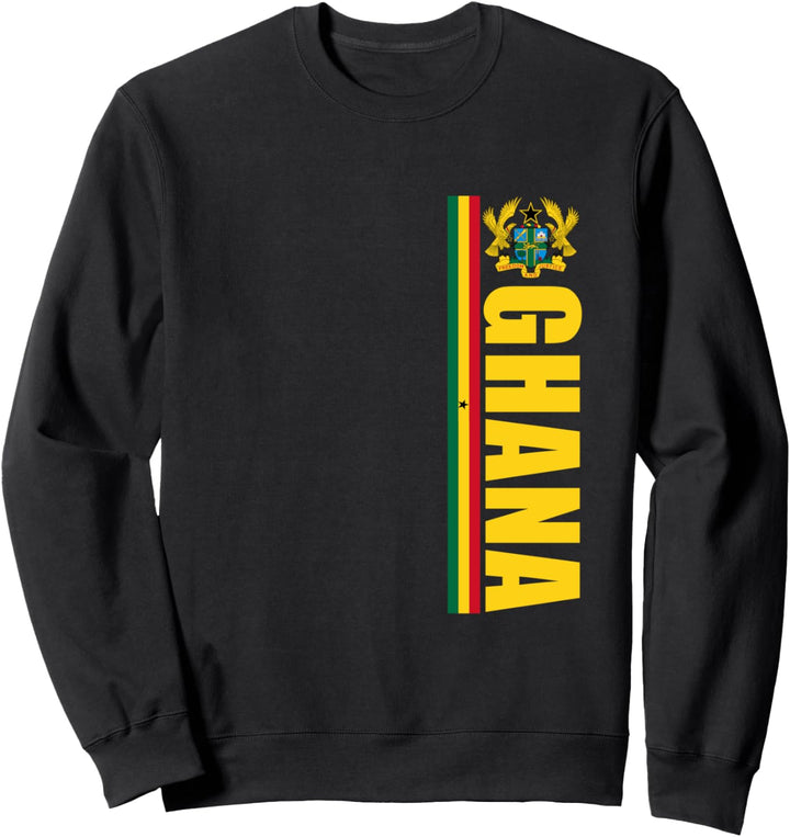 Ghanaian Coat Of Arms Gift Vertical Flag Of Ghana Souvenir Sweatshirt