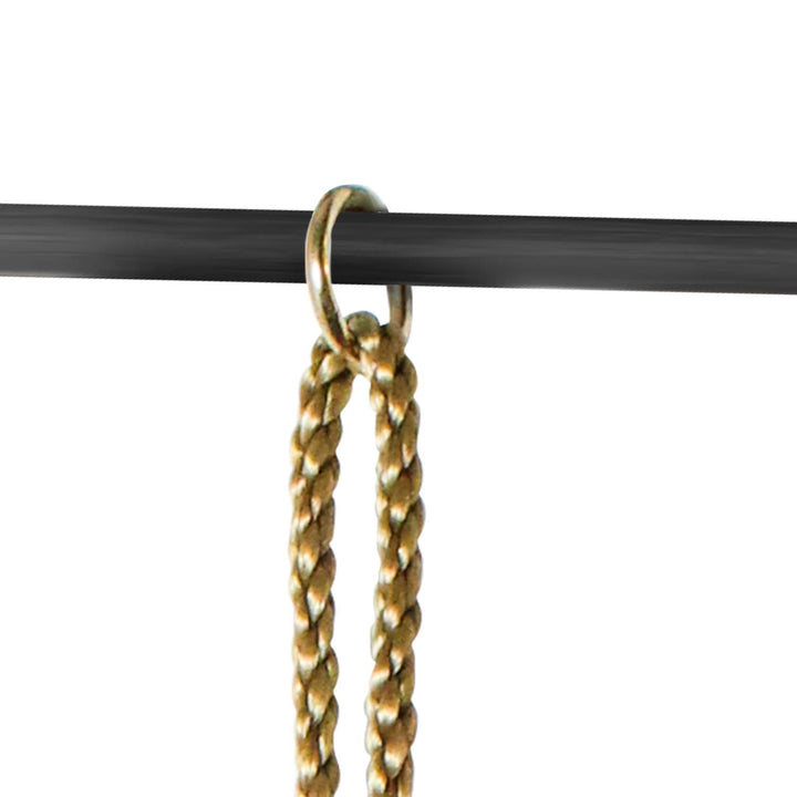 Leogreen Kinder Holz Trapeze Schaukel mit Kunststoff Turnringe, Aufhängen belastbar bis 150KG, Schau