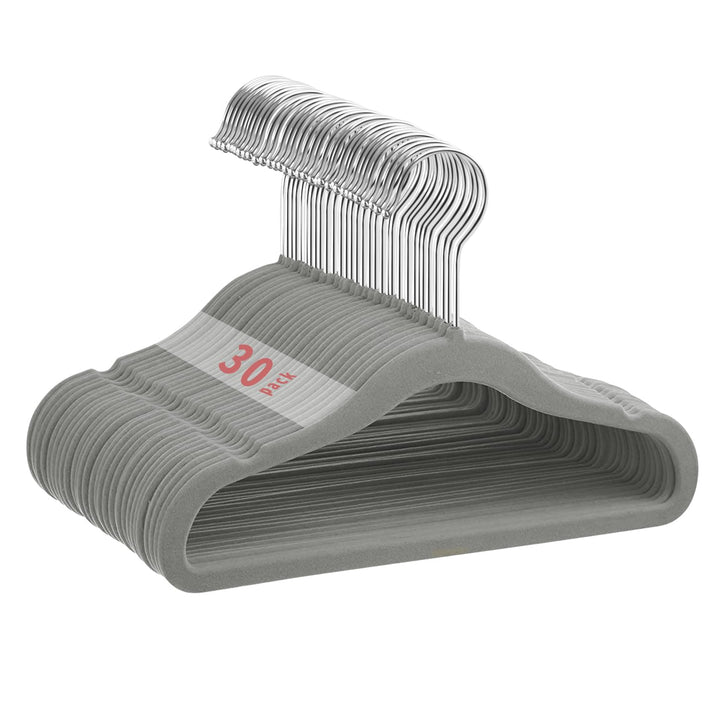 30 Pack Baby Anti-Rutsch-Samt Kleiderbügel, Säuglings- und Kleinkinderbügel, Ultra-schlanke, Platzsp