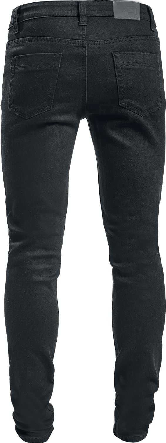 RED by EMP Herren Schwarze Skinny Jeans W31L34