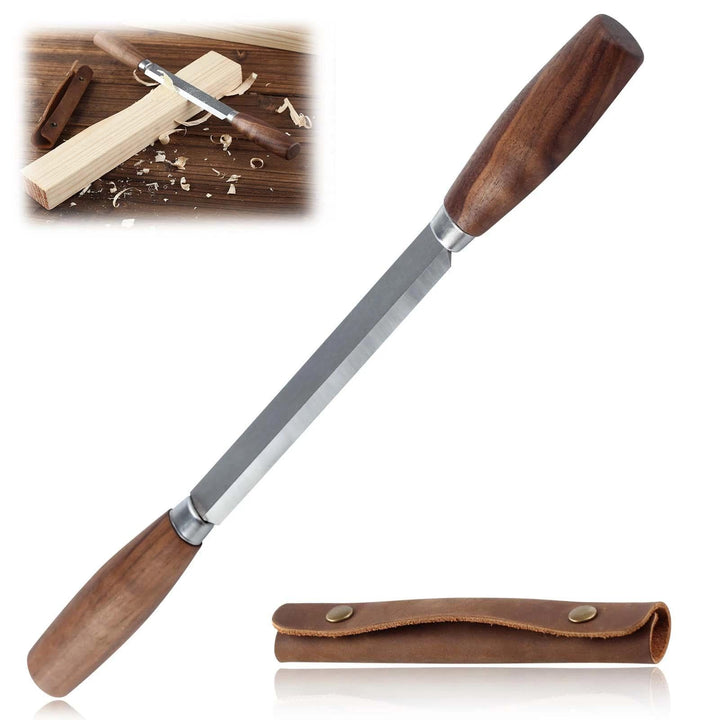 Holzbearbeitungswerkzeug, 10,9 cm, Ziehmesser mit Lederscheide, SK5, Holzschnitzwerkzeuge, Whittling