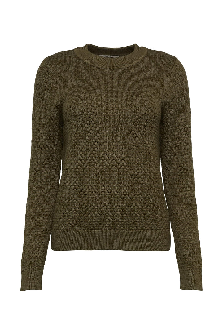 ESPRIT Damen Pullover XXS 355/Dark Khaki, XXS 355/Dark Khaki