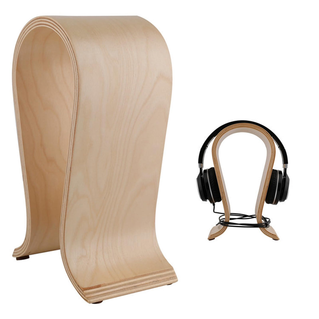 Kopfhörerhalter Holz, Kopfhörer Ständer, Kopfhörer Halter, U Form, Walnussholz, Universal, Umweltfre