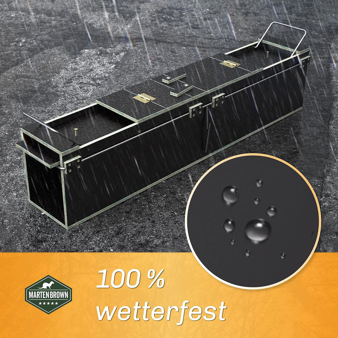Martenbrown® Marderfalle Gross 100cm I Dient auch als Waschbärfalle oder Katzenfalle I Marder Kasten