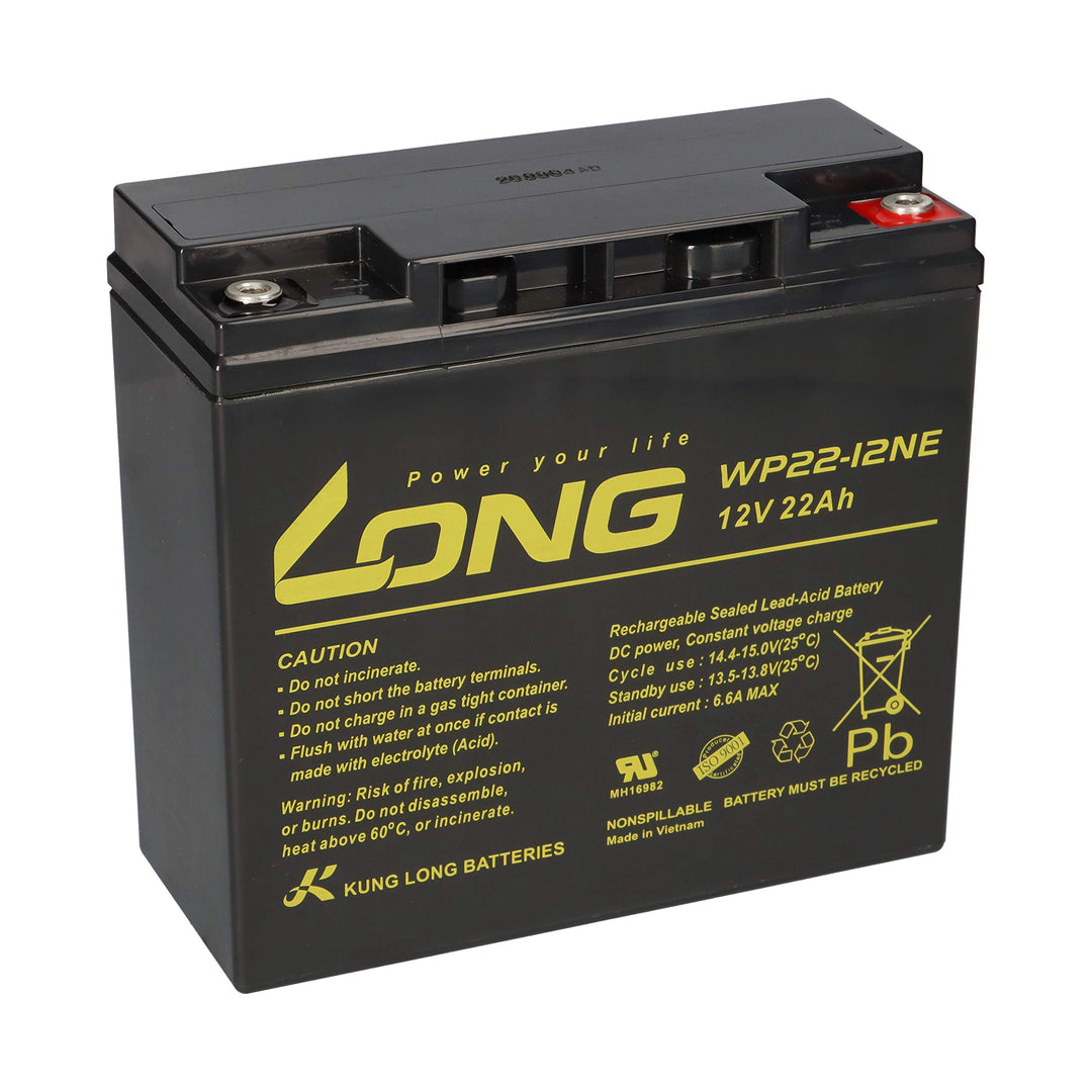 Kung Long Akku 12V 22Ah - Kompatibel mit Weidezäune WP22-12NE