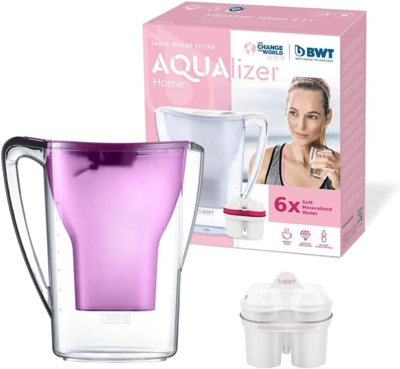 BWT 8801506 JARRA AGUA TIPO BRITA, Kunststoff, Dunkelviolett, 11.5 cm Pack 6 Dunkelviolett, Pack 6 D