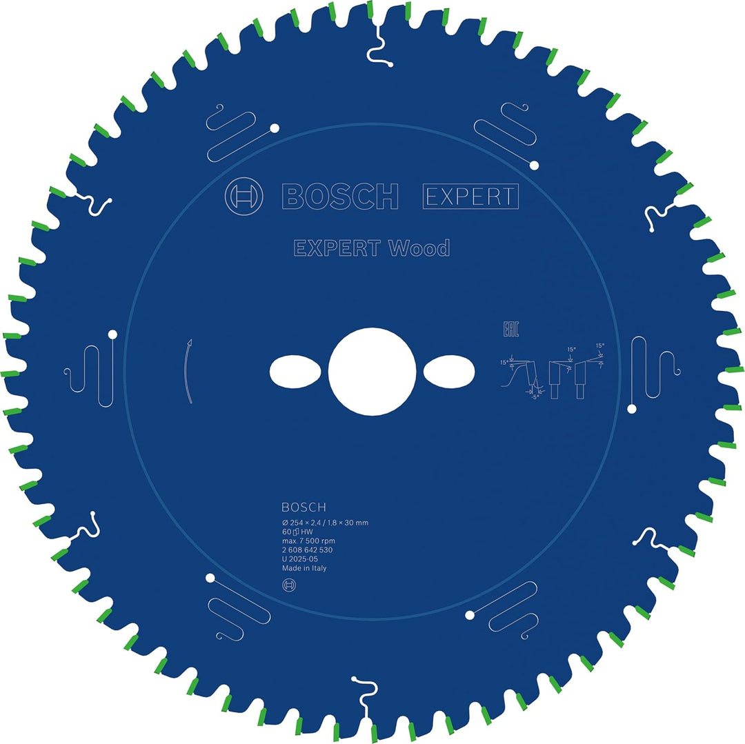 Bosch Accessories Bosch Professional 1x Kreissägeblatt Expert for Wood (Holz, Sägeblatt Ø 254 x 30 x