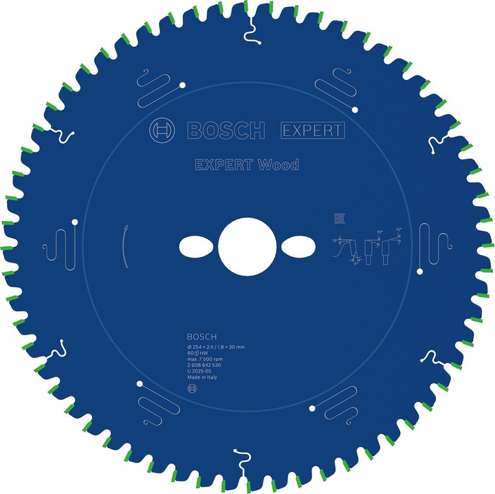 Bosch Accessories Bosch Professional 1x Kreissägeblatt Expert for Wood (Holz, Sägeblatt Ø 254 x 30 x