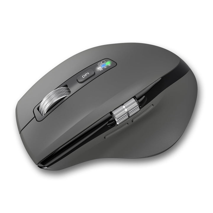 INFINMIND Kabellose Bluetooth-Maus mit Smart Flying Scroll, Daumenrad & ergonomischem Design, Leise