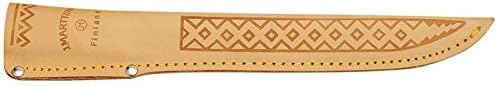 Marttiini Finnisches Filiermesser, Klinge 10 cm, Holzgriff, Lederscheide