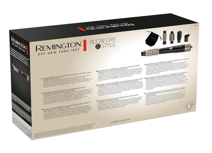 Remington Warmluftbürste [inkl. 4 Aufsätze: 38mm&50mm Rundbürste, Stylingdüse, Flachbürste] Blow Dry