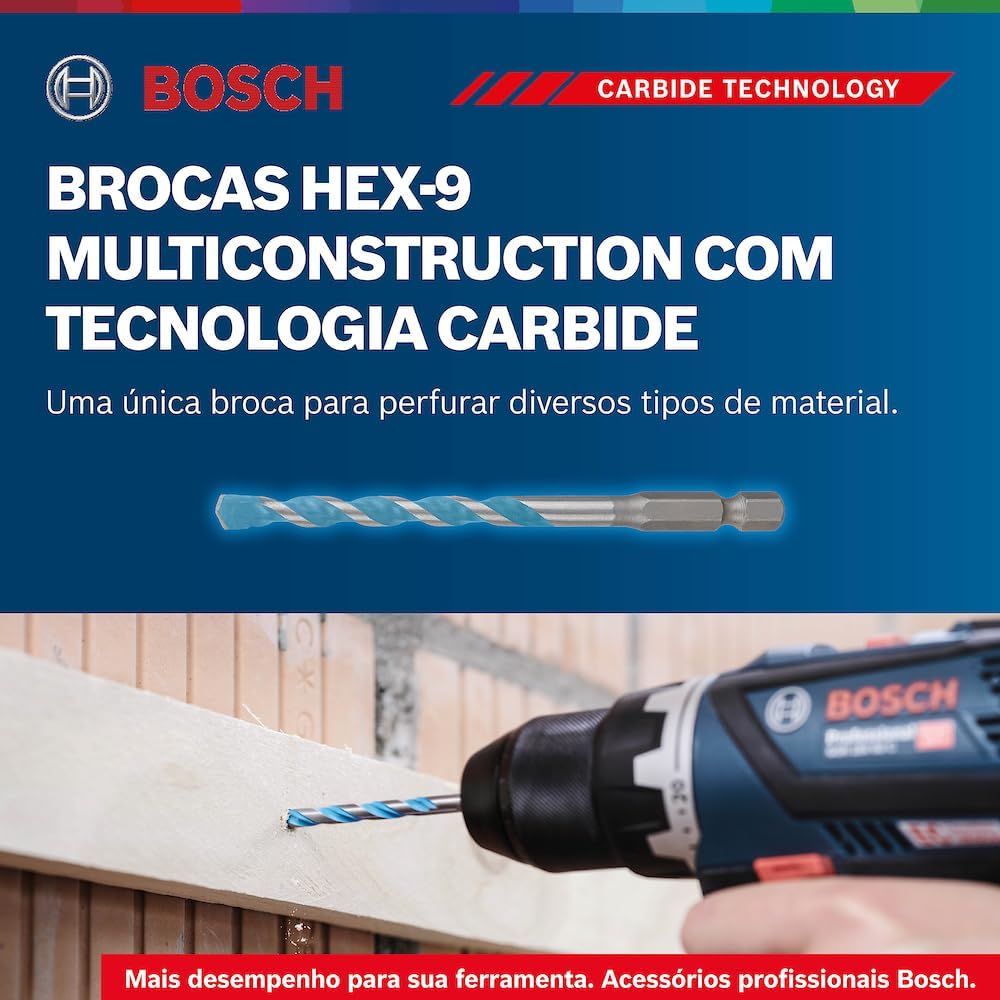 Bosch Professional 8 tlg. Impact Control Mehrzweckbohrer Set (Pick and Click, HEX-9, Zubehör Schlags