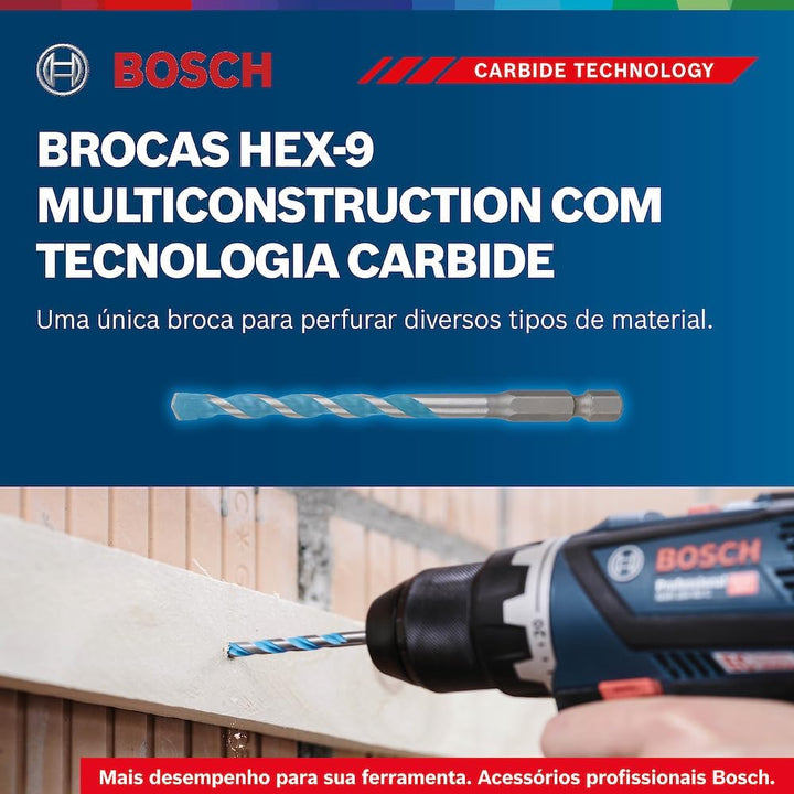 Bosch Professional 8 tlg. Impact Control Mehrzweckbohrer Set (Pick and Click, HEX-9, Zubehör Schlags