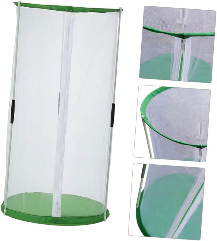 Yardwe Schmetterlingskäfig Tragbarer Käfig Für Schmetterlingszucht Hochtransparenter Netzkäfig 30x60