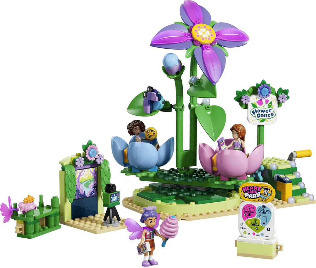 LEGO Friends Feentassen-Karussell mit Blumendeko - Spielzeug mit 3 Minifiguren, Fotokabine & Zubehör