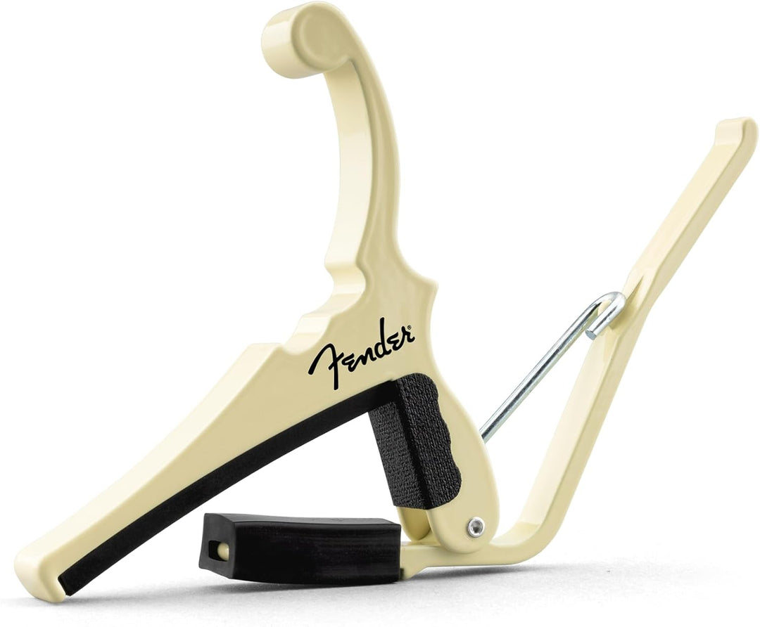 Fender x Kyser Quick-Change Electric Guitar Capo (Olympic White), KGEFOWA, Olympic White