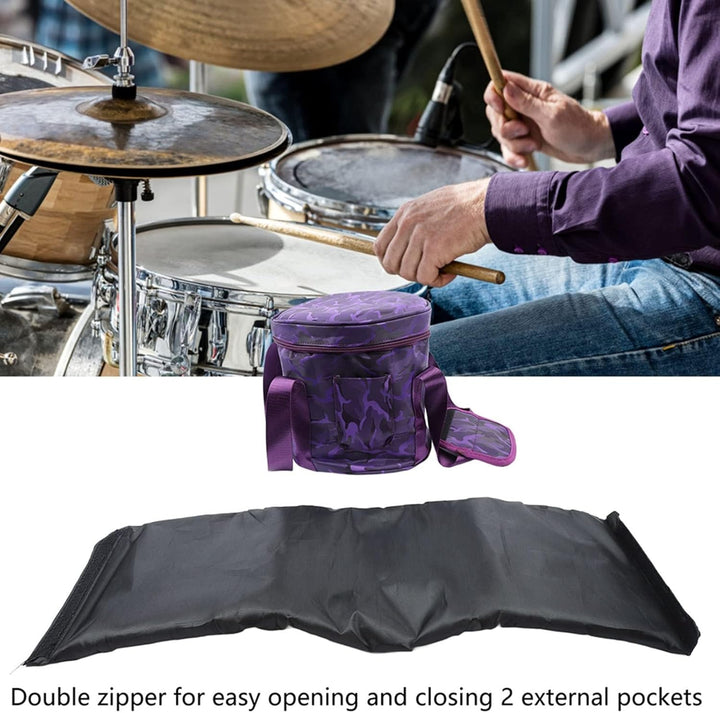 Musikschalen-Tasche, Klangschalen-Aufbewahrungstasche, Kristall-Klangschalen-Tragetasche mit 2 Ausse