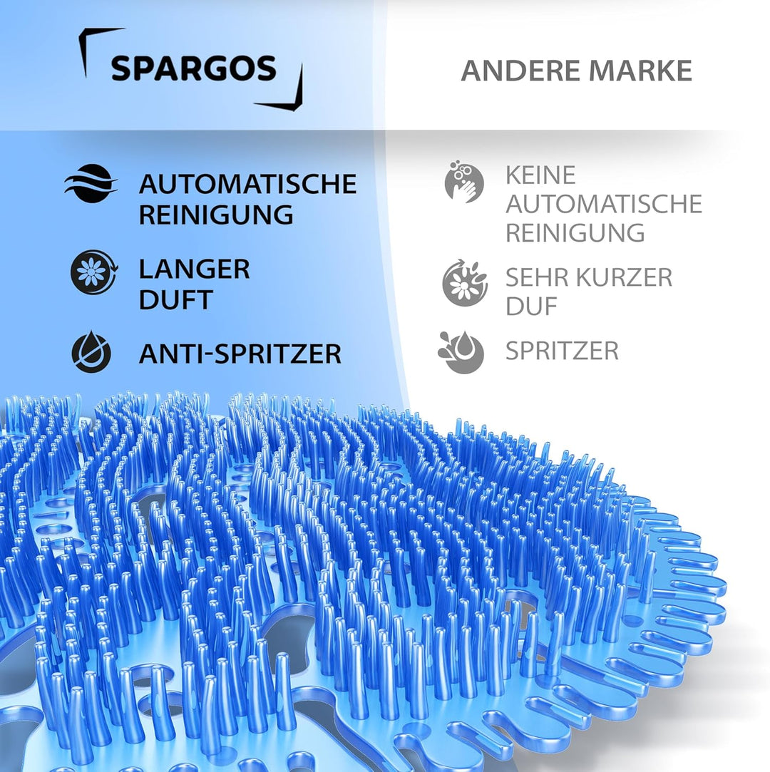(12er-Pack) Spargos Urinalsieb mit Duft Urinal Stein, Spritzschutz Geruchsschutz für Toiletten in St