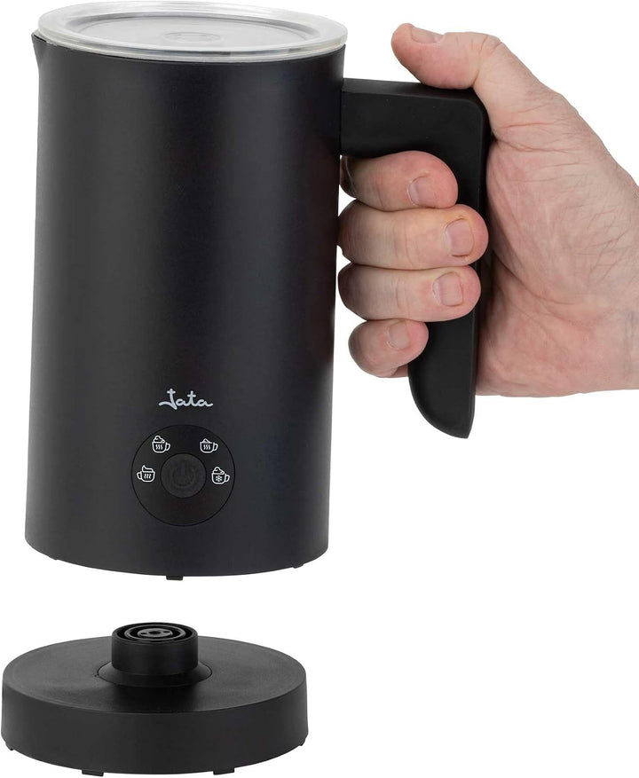 JATA JECL5501 Elektrischer Milchaufschäumer 5-in-1 mit Heizung, Warm- und Kaltschaum, 150 ml Aufschä