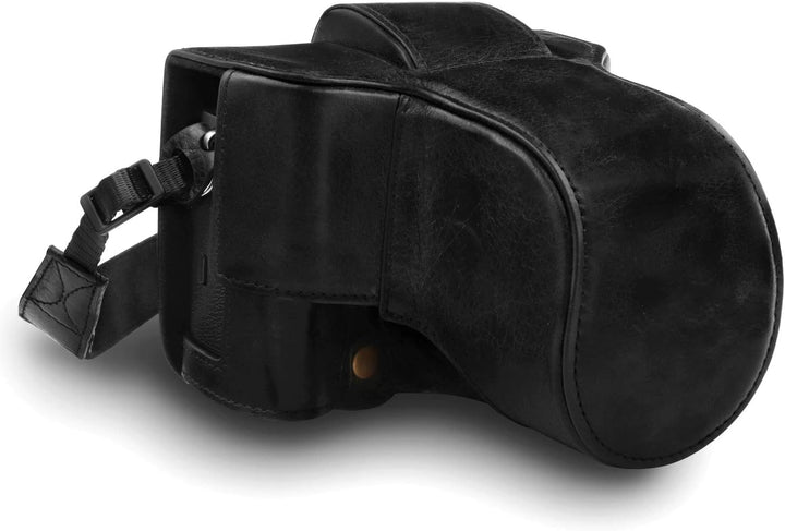 MegaGear MG1550 Fujifilm X-T3 (XF23mm - XF56mm & 18-55mm Lens) Ever Ready Echtleder Kamera-Case mit