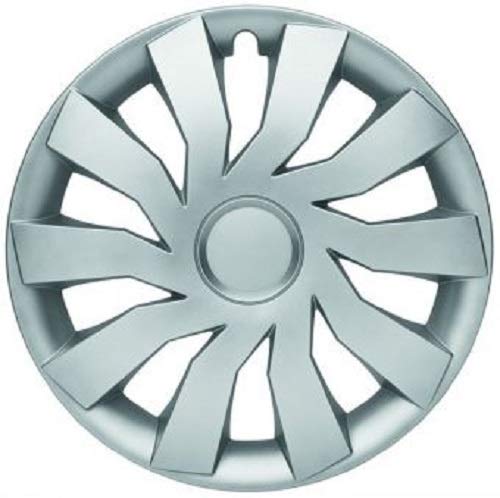 Albrecht Auto-Zubehör automotive 09024 Radzierblende Hill 14 Zoll, 1 Satz 14 Zoll silber, 14 Zoll si