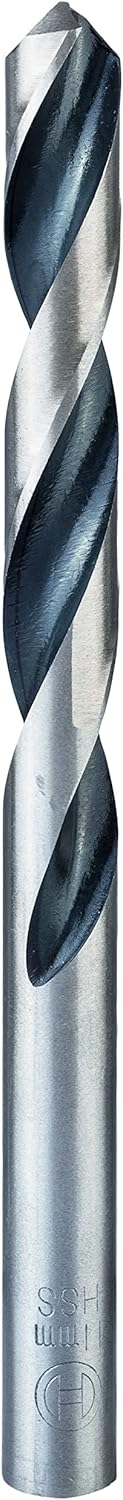 Bosch Professional 5 Stück HSS Spiralbohrer PointTeQ (für Metall, 11 x 94 x 142 mm, Zubehör Bohrschr