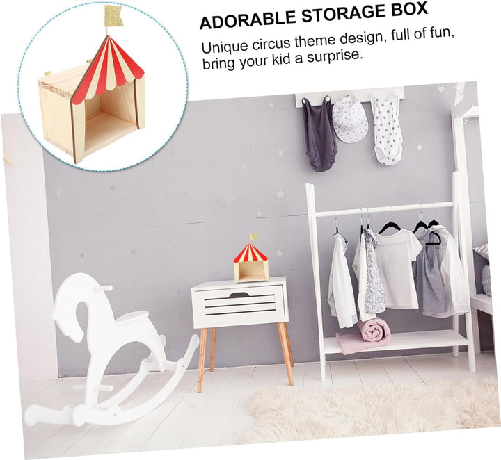 Ciieeo Zirkus Chalet Zirkus Hütte Ornament Holz Zirkus Hütte Zirkus Ornament Deko Kinderzimmer Dekor