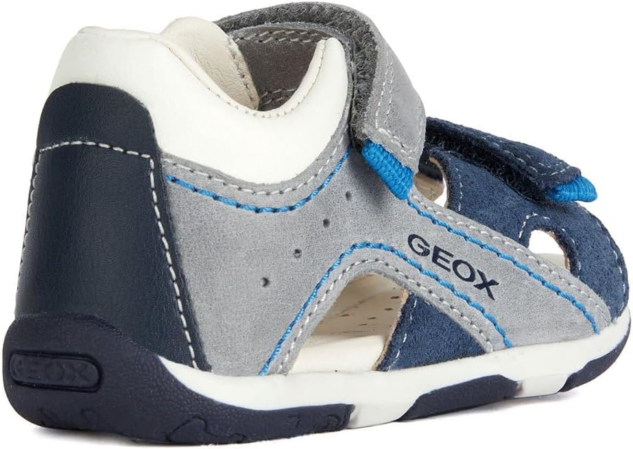 Geox Jungen B Tapuz Boy Sandal 18 EU Grey Navy, 18 EU Grey Navy