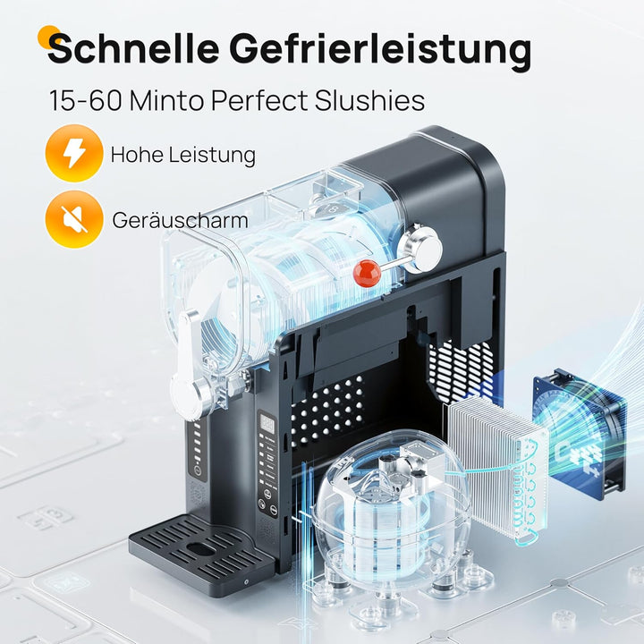 INITIO Slush Maschine, 2L Slushie Machine für Zuhause für Slushi, Frappé, Milchshake & Margaritas, O