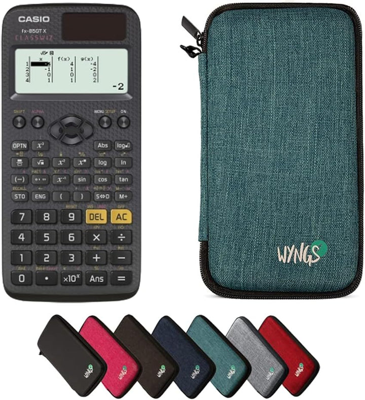 CALCUSO Sparpaket: Casio FX-85GT X Technisch-Wissenschaftlicher Taschenrechner + WYNGS Schutztasche