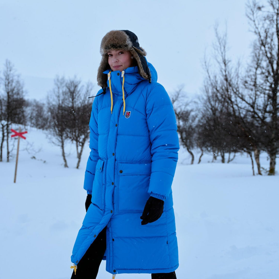 Fjällräven Damen Expedition Long Down Parka Daunenparka (1er Pack) XXS Fossil, XXS Fossil
