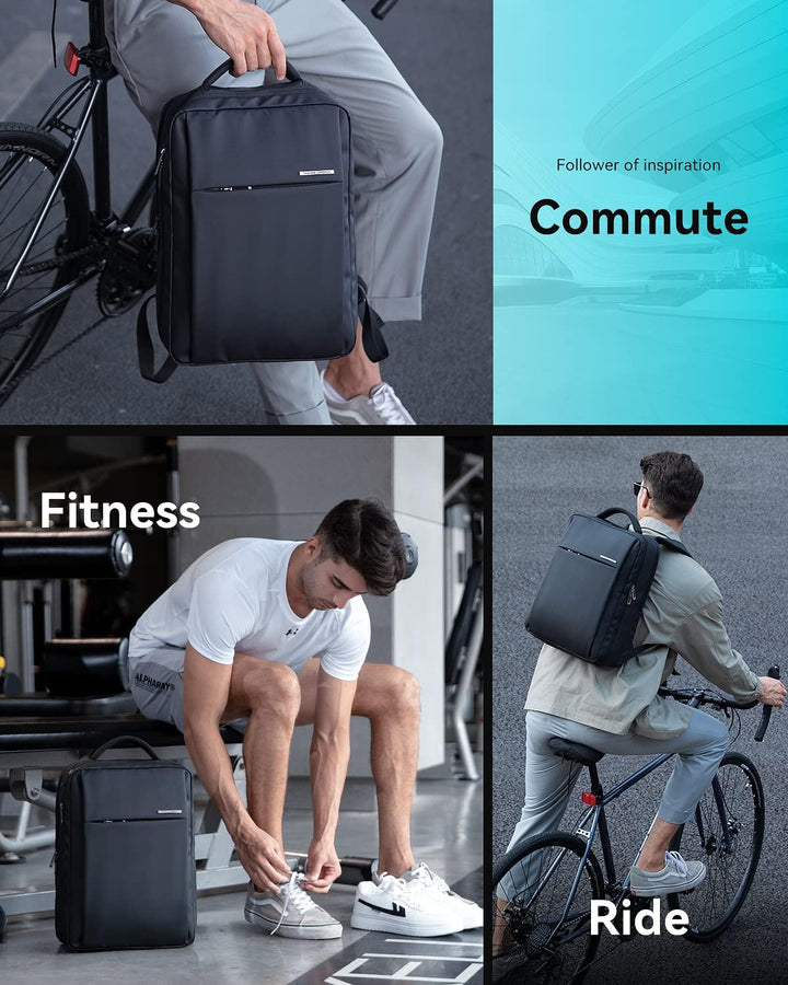 MARK RYDEN Schlanker Laptop Rucksack für Herren, Business Rucksack mit 15,6 Zoll Laptop-Fach, Highte