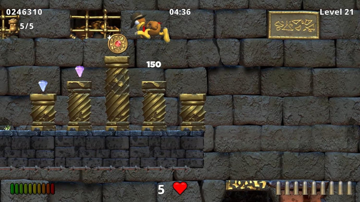 Moorhuhn - Jump n Run - Schatzjäger Abenteuer - für Nintendo Switch