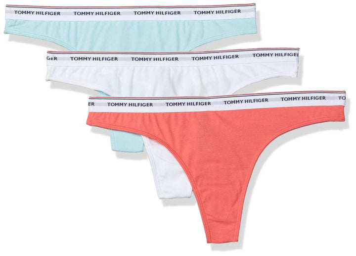 Tommy Wmn Thong 3 Pk 0048 Mint Pink Wht Grösse: L Farbe: White