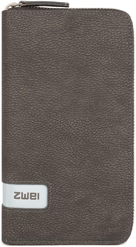 Zwei M.WALLET MW2 nubuk-stone, Nubuk-stone