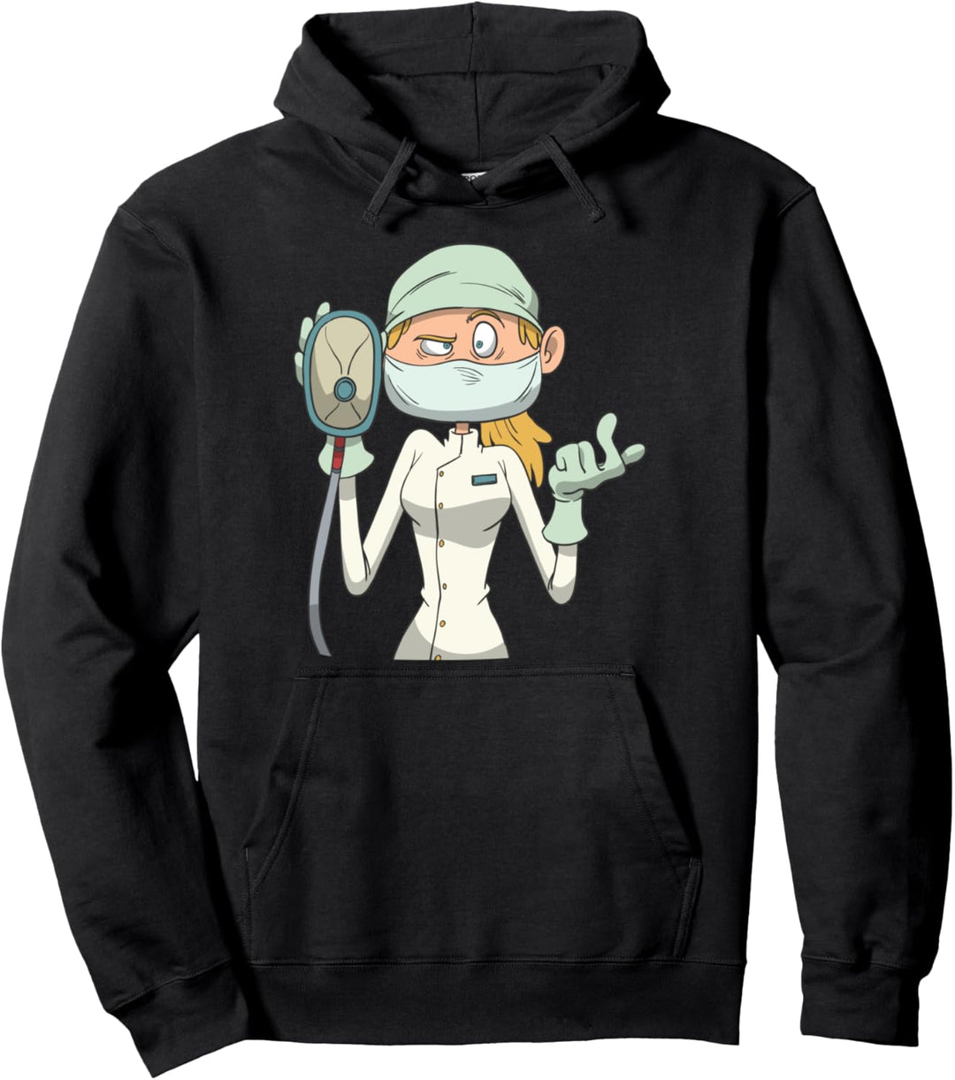 Krankenschwester Anästhesie Beatmungs-Maske Pullover Hoodie