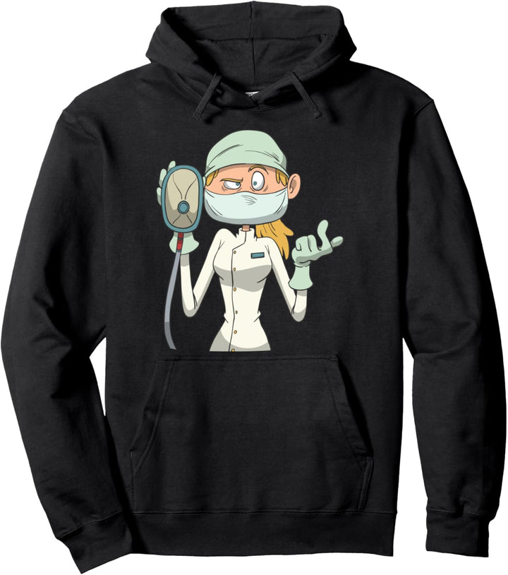 Krankenschwester Anästhesie Beatmungs-Maske Pullover Hoodie