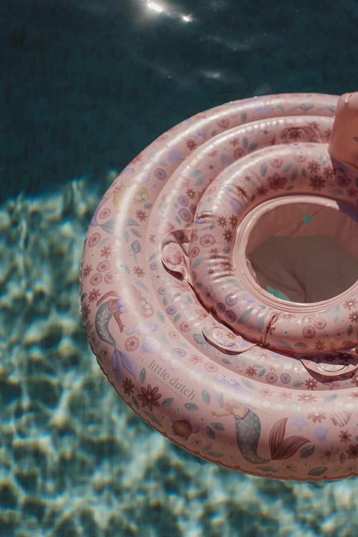Little Dutch Baby Schwimmsitz - Schwimmring - Schwimmhilfe - Aufblasbar - für Mädchen ab 6 Monaten -