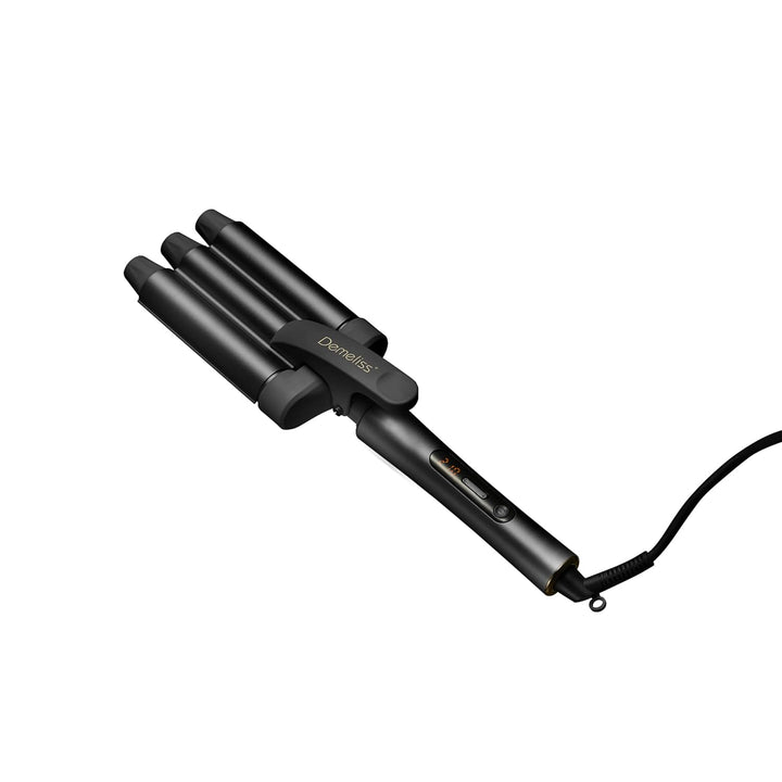 Demeliss SAINT ALGUE - WAVES BLACK Lockenstab - Wavy-Effekt Wellenstab - Keramik- und Turmalinbeschi