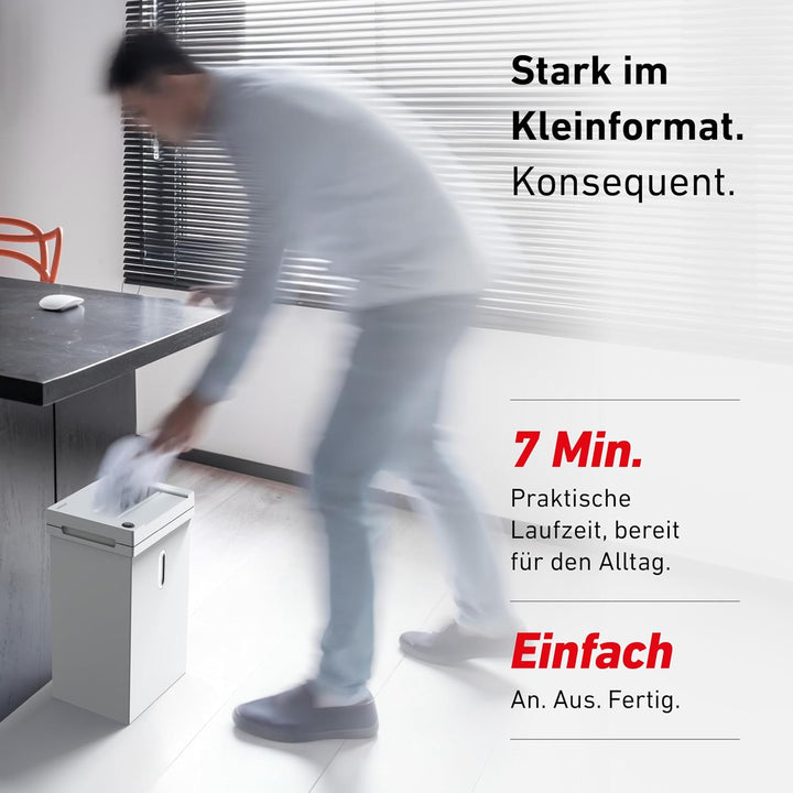 IDEAL Shredcat 8100 CC Aktenvernichter P4, 10–12 Blatt (70–80g/m²), leise, 20L, Partikelschnitt 5×30