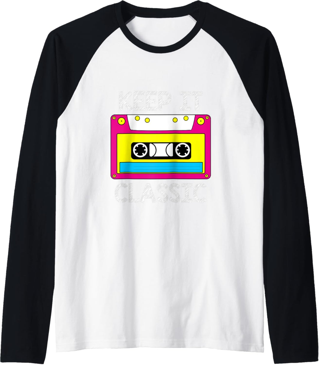 Retro Kassette Musikkassette - Vintage Tape Mixtape Raglan