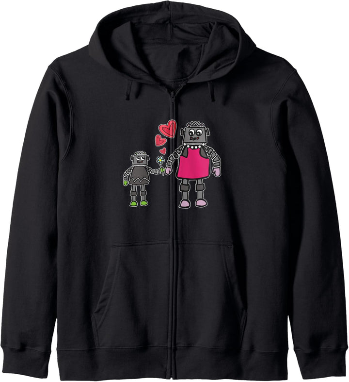 Robot Mom - Mother and Son Love - Mothers Day Gift Kapuzenjacke